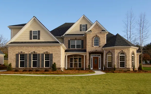 Redwood home exterior from the Castle Homes archive